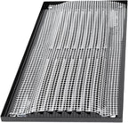 Repa Market 8x4 Inch Air Vent Cover/Black Galvanized Steel Louvered Grill Cover with Mesh Screen/Wall or Ceiling Vent/Durable Flush Mount HVAC Register for Indoor and Outdoor Ventilation