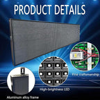 HS Programmable Scrolling Led Sign, Digital Signs Outdoor Waterproof ,Electronic Message Display Board ,Open neon Signs, Full Color High Brightness Big P10 77’’x20’’for Business Store Advertisement Public, APP control