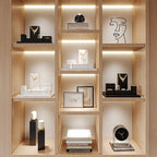 Oirlv Solid Wood Minimalism Style Jewelry Display Stand Showcase Jewelry Organizer Square Holder (SM05204)