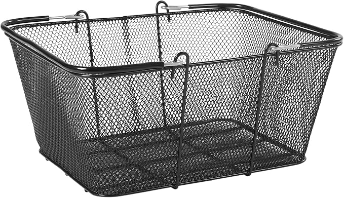 12PCS Iron Shopping Basket with Handles, 5 Gallon Retail Shop Baskets Stackable Grocery Store Basket, Hand Shopping Baskets for Retail Stores Supermarkets, Grocery Store