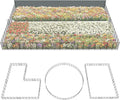 FXW Garden Fence Outdoor for The Yard – 45in(H) x 109.4ft(L) Heavy Duty Metal Animal Barrier for Dog and Rabbit, Decorative Dog Fence, 48 Panels, Black