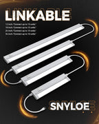 2 Pack 12" Under Cabinet Lighting for Kitchen, 8W 600LM, 3 Color Temperatures (3000K/4000K/5000K), Hardwired or Plug-in, 45° Rotatable Design, Linkable Up to 15 Units, YT-4208-10-2