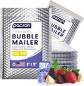 300-Pack Insulated Silver Thermal Bubble Mailers 8 x 11 - Waterproof Metallic Foil Self-Sealing Padded Envelopes for Cold Shipping, Perishables, Food, Cosmetics, Pharmaceuticals