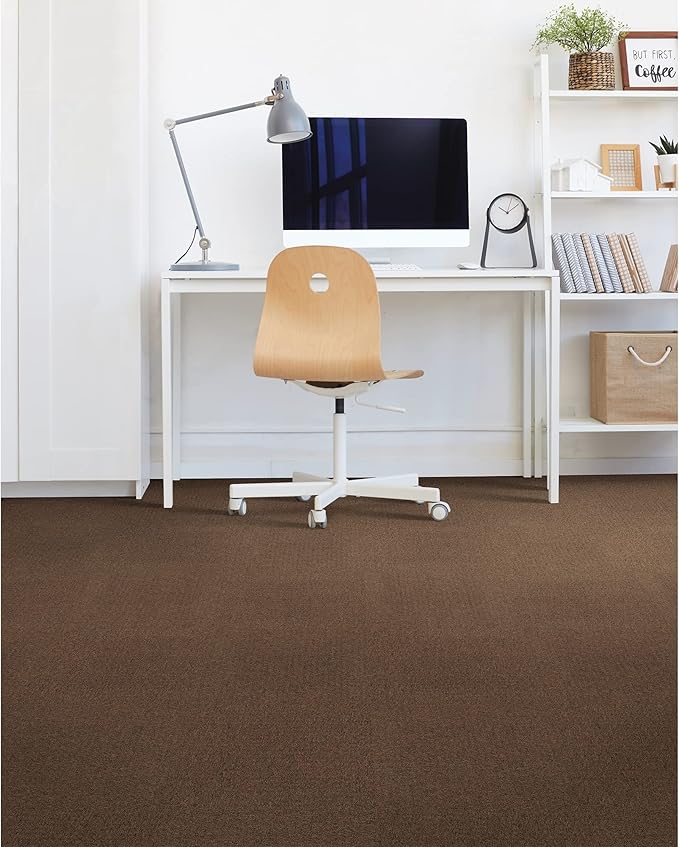 Mohawk Advance 24" x 24" Berber (Loop pile), 0.11" Pile Height, Carpet Tile, Nylon Fiber, Terracotta Color, (24 Tiles), (96 sqft/carton)