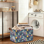 Decorative 32L Space Dinosaur Storage Bins with Handles, Organization and Storage, Cube Storage Organizer for Hamper, Nursery