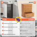 4 Drawer File Cabinet with Lock,17.8" Deep Vertical Metal Filing Cabinet for Home Office,Locking Drawer Tall for Hanging Letter/A4/Legal Folders, Easy Assemble-Black