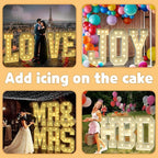 imprsv 4FT Marquee Letters Large Light Up Letters for Birthday Party Decor Wedding Decorations, Marquee J for Party Decoration, Large Signs Arch Kit Decorations