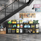 48" W Garage Shelving Heavy Duty, 1500LBS Loads Adjustable Garage Storage Shelves, 3-Tier Metal Shelving Units and Storage Racks, Industrial Utility Shelf,48" Wx18 Dx39 H, Black