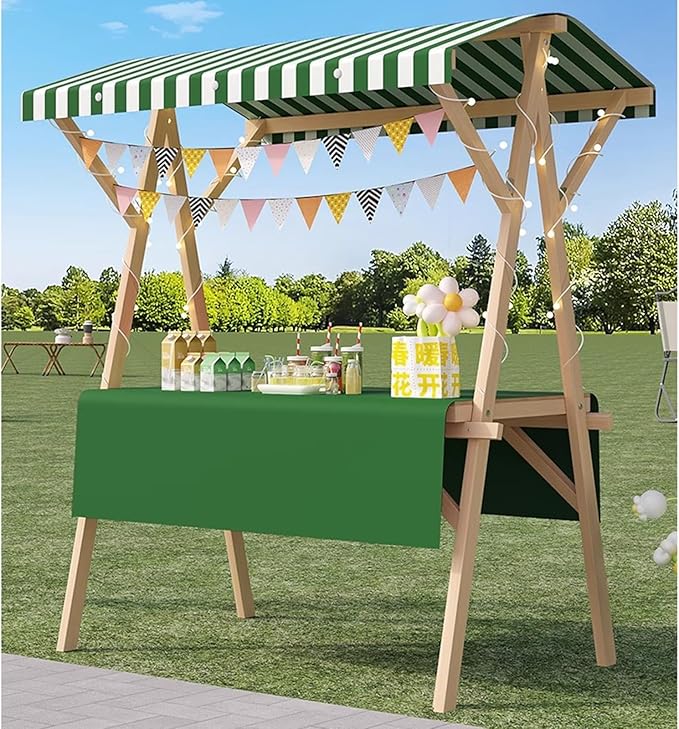 Foldable Vending Cart Portable Market Stand for Street Farmers Market Outdoor Food Vendor
