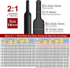 Chanzon 2:1 Ratio 9/16" (14mm) Heat Shrink Tubing 3.3Ft Roll (1M Total Length) Black Polyolefin Sleeving Wrap Shrinking 2 to 1 1pcs