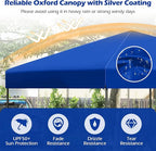 Tangkula 10x10 FT Pop Up Canopy, UPF50+ Portable Outdoor Tent with 8 Stakes, 4 Wind Ropes, Carrying Bag, Foldable Canopy Tent for Beach Party Event Camping