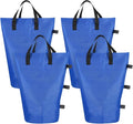 PATIKIL Canopy Weight Sand Bags, 4 Pack 112 Lbs Total Extra Large Weights Bags Waterproof Tent Leg Weights Sandbags for Outdoor Canopy Tent Sun Shelter Patio Ladder Blue (18x9")