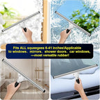 41-Inch High Elasticity Replacement Silicone Squeegee Strips, for Windows Glass Shower Door Cleaning, Durable and Easy to Install