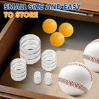 100 Pcs Baseball Holder for Baseball Display Case 1.22 Inches Round Acrylic Stands for Display Case, Clear Ring Stand for Sphere Holder, Small Balls Stands, Golf Ball, Egg Stand, Marble, Softball