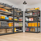 REIBII 2020LBS Storage Shelves 5 Tier Garage Shelving Heavy Duty Adjustable Garage Shelves, Utility Rack Shelf, Shelving Units for Storage Warehouse Pantry Closet, 35.5" W x 11.9" D x 72" H, 4 Pack