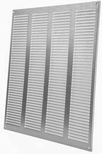 Repa Market Air Vent Cover 16x16 Inch (Outer Dimensions) Galvanized Steel Louvered Grill Cover with Mesh Screen/Wall or Ceiling Vent/HVAC Register for Indoor and Outdoor Ventilation