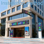 P6(40" * 17") Digital Programmable Scrolling Led Sign Scrolling Outdoor For Business message Board Display Screen Electronic Menu Board Wifi Control Word Light