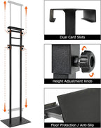 4Pack Poster Holder for Display, Adjustable Pedestal Sign Stand Up to 78 Inches, Double Sided for Board & Foam, Sign Holder Stand with Non-Slip Mat Base for Wedding, Restaurant & others