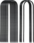 10"x2" Trampolines Wind Stakes Heavy Duty U Shape Galvanized Steel Trampoline Stakes Ground Anchors with Sharp End for Camping Tent, Garden Staples, Trampoline Pins (24)