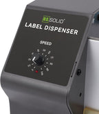 U.S. Solid Automatic Label Dispenser for Long Rolls and Fanfold Labels - Translucent and Opaque - Adjustable Speed - Core Sizes 1", 1.5", 3" - Width 0.2-7 in - Max. Roll 11 in