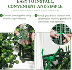 Artificial Ivy Privacy Fence Screen:48"x 120" (40 SQFT) 4-Layer Leaf UV-Anti Faux Greenery Boxwood Backdrop Ivy Vine Leaf Fence Panels for Outdoor, Indoor, Garden,Backyard and Decor