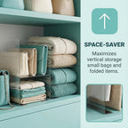 Baluue 6 Pack Clear Magnetic Shelf Dividers PVC Plastic L Shaped Separators 12cm Tall Shelf Divider for Wire Shelving Closet Organization Retail Display Rack Cabinet Goods Bins