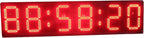 AZOOU 10" High Character LED Wall Clock LED Digital Timer Countdown and Up by IR Remote Control Red Color