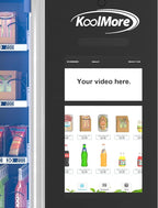 KoolMore Snack Vending Machine with 21.5 in. Touch Display, 66 Slots and Elevator-Lift Dispensing, Refrigerated, Bill, Coin and Credit Card Acceptor, Wifi, 4G Connectivity in Black (KM-VMRWT-66EBCR)