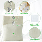 8 Pack Outdoor Curtain Weights, 15oz Outdoor Curtain Sandbag Weighted Bags Drapery Weights Bottom Patio Curtain Weights Bags Holder Clip for Pergola Drapes Cabana Gazebo Garden