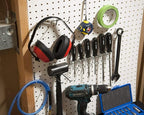 Hiltex 53106 Pegboard Hook Assortment Set, 50 Piece Heavy Duty, Pegboard Hooks for Tools, Garage & Workshops Hooks and Holders, Accessories for Craft Room, Wall Storage Shelving Peg Hooks