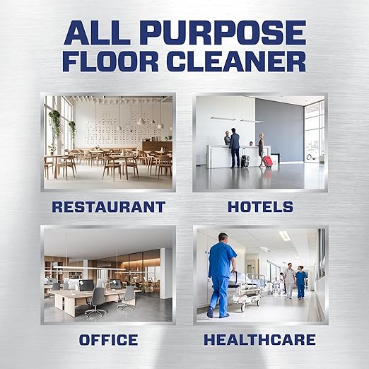 Mr. Clean Professional Bulk Liquid Concentrate Finished Floor Cleaner for Hardwood, Tile or Terrazo Floors, Commercial Use, 1 Gallon (Case of 3)