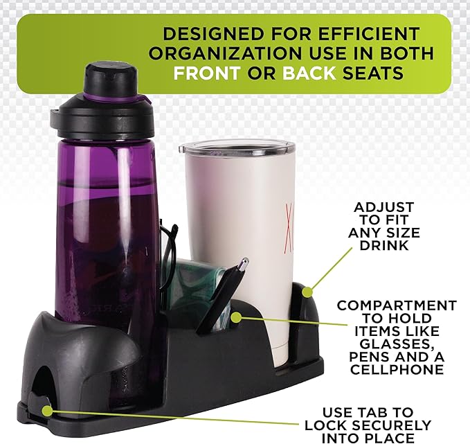 Go Gear SMT Twin Cupholder, (Black)