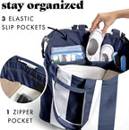 Fit & Fresh Large Beach Bag for Women - Extra Large Travel Tote With Pockets