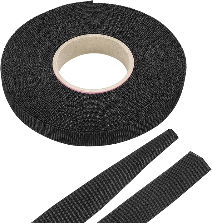 MECCANIXITY Braided Cable Sleeves Heat Shrinkable Fabric Sleeving, 1/2" 40ft Black 2:1 Ratio Heat Shrinkable Cord Protector for Harness Cable, Network Cable Protection, Cable Management