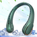 Neck Fan,Portable Bladeless Neck Fan, USB Rechargeable Personal Fan, 4000 mAh Battery Operated Wearable Fan, 3 Speeds Adjustable,Faster Cooling, Ultra Quiet, Suitable for Home, Office, Sports