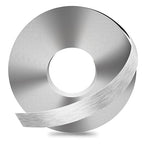 GSCIT Club Silver Edge Banding, 1 Inch x 100ft Aluminum Brushed Edge Banding PVC Edge Trim for Cabinet Repair Furniture