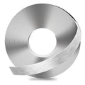 GSCIT Club Silver Edge Banding, 1 Inch x 25ft Aluminum Brushed Edge Banding PVC Edge Trim for Cabinet Repair Furniture