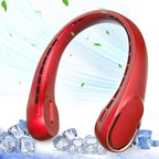 Portable Neck Fan, Bladeless Neck Fan, USB Rechargeable Personal Fan, 4000 mAh Battery Operated Fan, 3 Speeds Adjustable,Faster Cooling, Ultra Quiet, Suitable for Home, Office, Sports