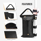 COOS BAY Heavy Duty Weight Bags for Outdoor Pop Up Canopy, Sand Bag Anchor Kit for Instant Shelter, 4-Pack, Black (Sand Not Included)