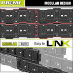 PR1ME 31 Inch Heavy Duty Garage Storage Wall Rails, 2 Pcs Wall Mount Organization Rails, Organization Tool Storage Utility Rack for Hooks