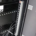 Laptop and Tablet Charging Cart, 35 Unit Device Mobile Charging Station for Chromebook, Tablet, Laptop, with Charging Port Screen Size Up to 16.3", Suitable for Office, Classroom, etc (Black)