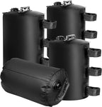FRUITEAM Canopy Water Weight Bag, 220 LBS Water Tent Weights Set of 4, Weights for Tent Legs, Portable 4 Pack Weight Bags for Gazebo, Patio Umbrella, Pop Up Canopy, Carport, 25L Black