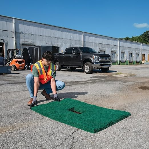 PIG Coir Storm Drain Filter with Magnets | Over The Drain Sediment Filter| for Storm Drains up to 26" W x 48" L| Green | PMB30621