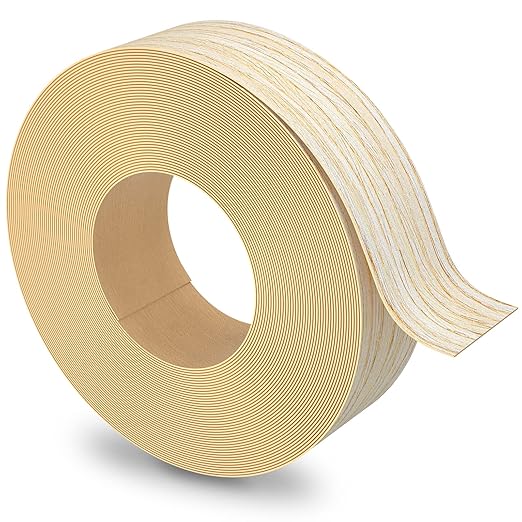 White Oak Edge Banding, 2 inch x 250ft roll of Veneer Edge Banding -Pre-glued Flexible, Real Wood Tape Banding for Cabinet Repair Furniture Restoration
