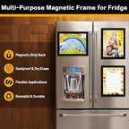 10-Pack Magnetic Sign Holders 8.5 x 11 - Magnetic Frames for Fridge & Metal Surfaces - Document & Paper Display Holders, Picture/Poster/Photo Frames for Home, Office, Classroom