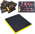 5S TOOL BOX SHADOW FOAM ORGANIZERS (2 COLOR) CUSTOM SIZE (27" x 36", Black Top/Yellow Bottom)