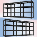 PrimeZone 40" W Heavy Duty Garage Shelving 2200 LBS 4 Tier Storage Shelves Adjustable Industrial Metal Wire Shelf Utility Rack for Garage,Basement,Pantry,Warehouse,Commercial,40" WX20 DX60 H 6Pack