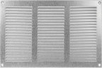 Repa Market 12x8 Inch Air Vent Cover/Galvanized Steel Louvered Grill Cover with Mesh Screen/Wall or Ceiling Vent/Durable Flush Mount HVAC Register for Indoor and Outdoor Ventilation
