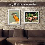 VCK 16x20 Poster Frame in White with Polished Plexiglass Set of 5 Horizontal and Vertical Formats with Included Hanging Hardware