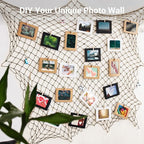 2 Pack Fish Net Decorations - 80x40 Inch Brown Fishing Net Decor for Under The Sea Hawaiian Beach Themed Party, 3mm Thick Natural Cotton Versatile Nautical Netting for Party Wall Table Ceiling Decor
